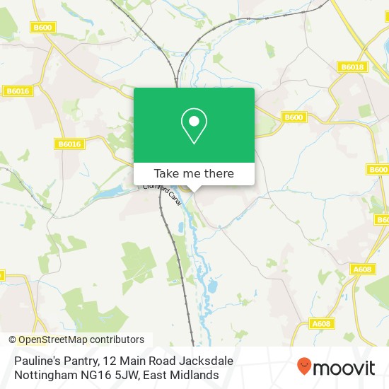 Pauline's Pantry, 12 Main Road Jacksdale Nottingham NG16 5JW map
