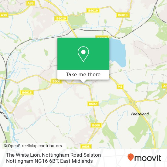 The White Lion, Nottingham Road Selston Nottingham NG16 6BT map
