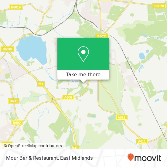 Mour Bar & Restaurant, Lake View Drive Annesley Nottingham NG15 0 map