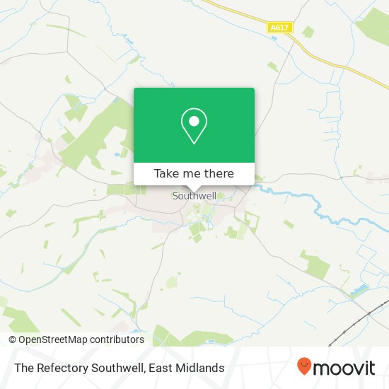 The Refectory Southwell, Church Street Southwell Southwell NG25 0 map