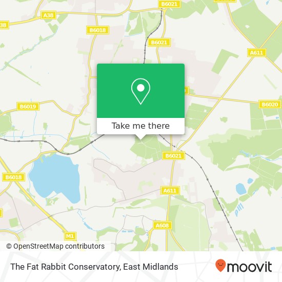 The Fat Rabbit Conservatory, Lindley's Lane Kirkby in Ashfield Nottingham NG17 9 map