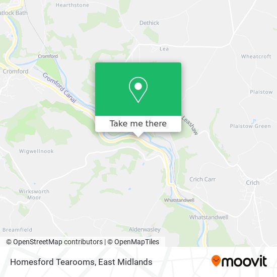 Homesford Tearooms map