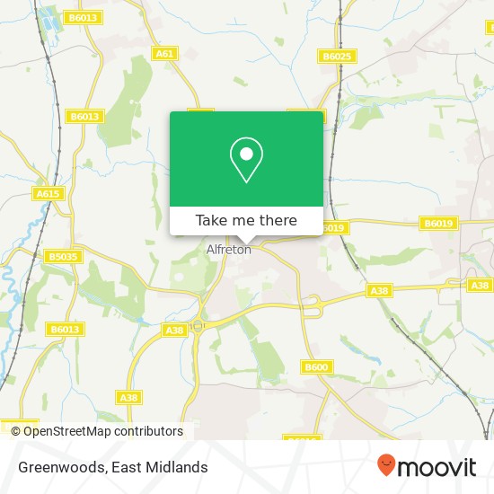 Greenwoods, 76 High Street Alfreton Alfreton DE55 7 map