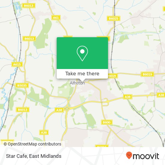 Star Cafe, 68 High Street Alfreton Alfreton DE55 7DP map