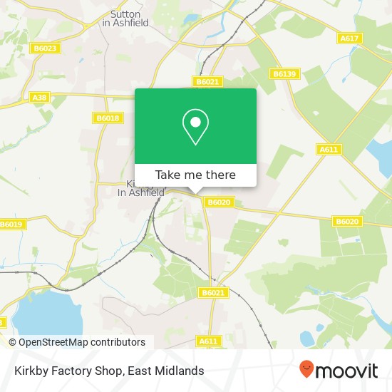 Kirkby Factory Shop, Ellis Street Kirkby in Ashfield Nottingham NG17 7 map