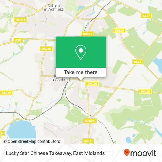 Lucky Star Chinese Takeaway, 34 Station Street Kirkby in Ashfield Nottingham NG17 7 map