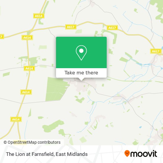 The Lion at Farnsfield map