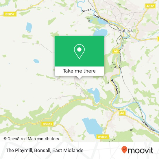 The Playmill, Bonsall map