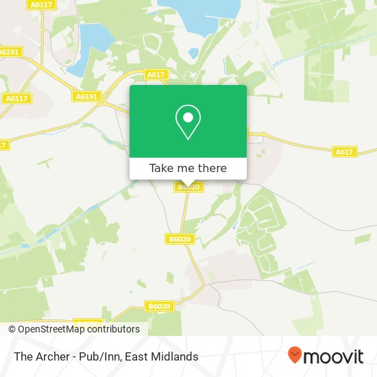 The Archer - Pub / Inn, Warsop Lane Rainworth Mansfield NG21 0 map
