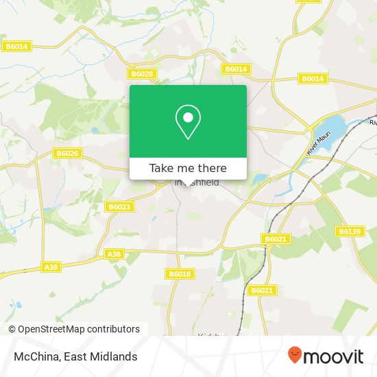 McChina, Woods Hill Sutton in Ashfield Sutton in Ashfield NG17 1 map