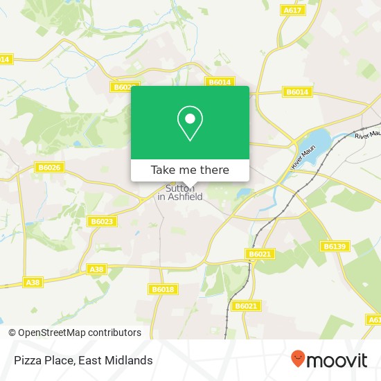 Pizza Place, Forest Street Sutton in Ashfield Sutton in Ashfield NG17 1 map