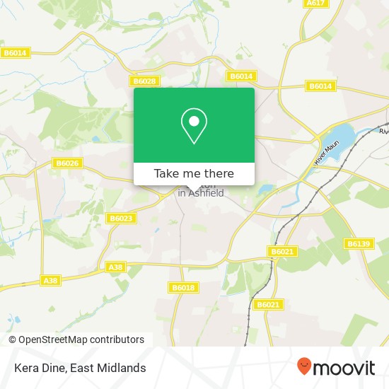 Kera Dine, Brook Street Sutton in Ashfield Sutton in Ashfield NG17 1 map