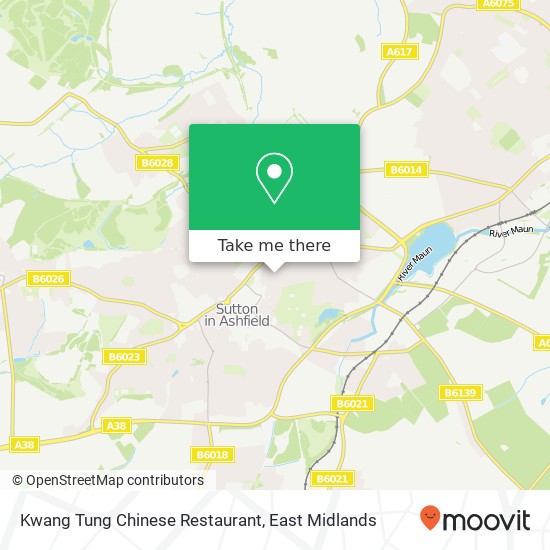 Kwang Tung Chinese Restaurant, 95 Outram Street Sutton in Ashfield Sutton in Ashfield NG17 4BG map