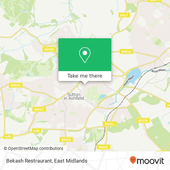 Bekash Restraurant, 83 Outram Street Sutton in Ashfield Sutton in Ashfield NG17 4BG map