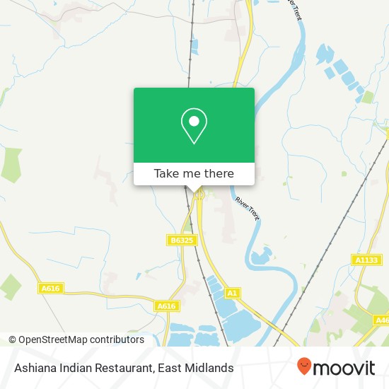 Ashiana Indian Restaurant, North Muskham Newark NG23 6 map