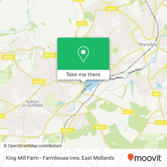 King Mill Farm - Farmhouse Inns, Kings Mill Road East Sutton in Ashfield Sutton in Ashfield NG17 4 map