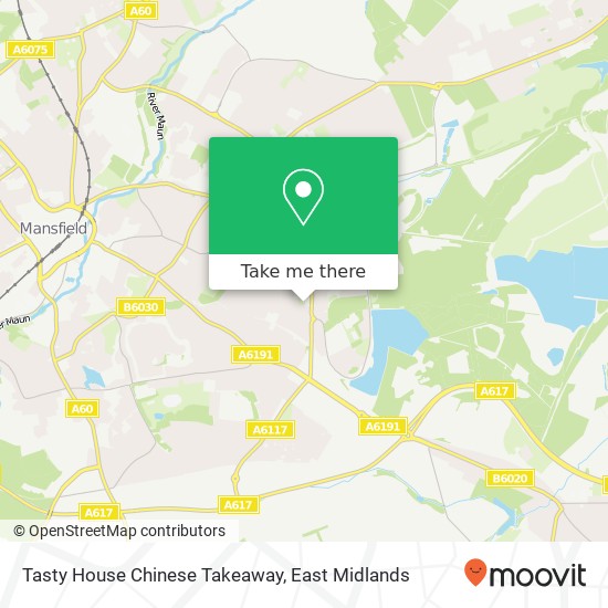 Tasty House Chinese Takeaway, Ling Forest Court Mansfield Mansfield NG18 3 map