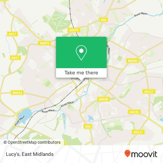 Lucy's, 16 Market Street Mansfield Mansfield NG18 1JG map