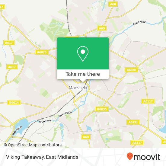 Viking Takeaway, 45 Leeming Street Mansfield Mansfield NG18 1 map