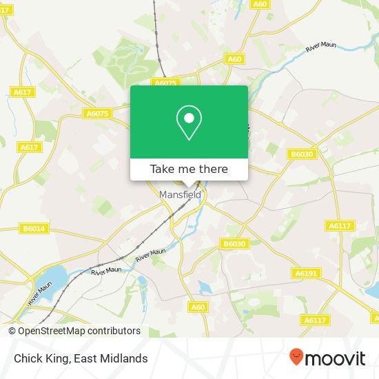 Chick King, 48 Leeming Street Mansfield Mansfield NG18 1 map