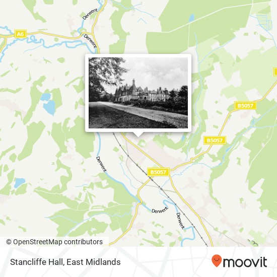 Stancliffe Hall map
