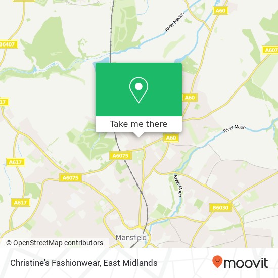 Christine's Fashionwear, 3 Station Street Mansfield Woodhouse Mansfield NG19 8AE map