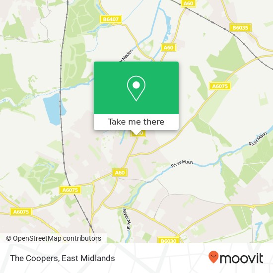 The Coopers, Leeming Lane North Mansfield Woodhouse Mansfield NG19 9 map