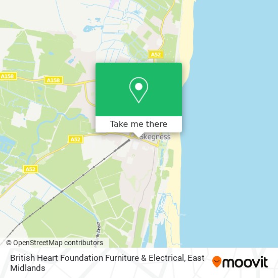 British Heart Foundation Furniture & Electrical map