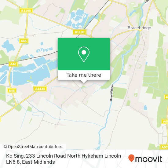 Ko Sing, 233 Lincoln Road North Hykeham Lincoln LN6 8 map