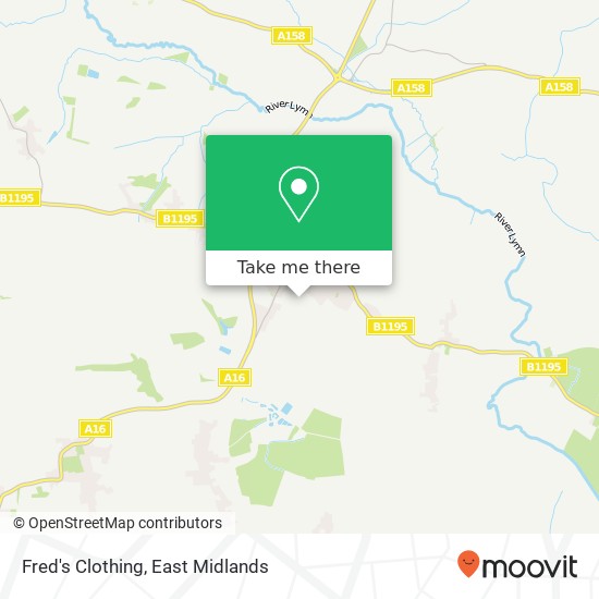 Fred's Clothing, Vale Road Spilsby Spilsby PE23 5 map