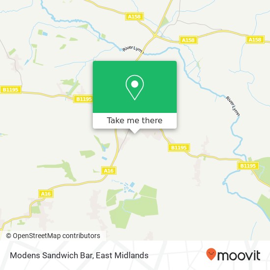 Modens Sandwich Bar, Vale Road Spilsby Spilsby PE23 5 map