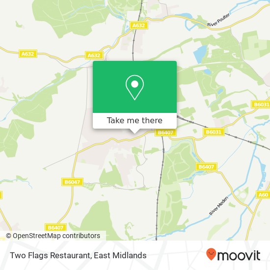 Two Flags Restaurant, 96 Market Street Shirebrook Mansfield NG20 8 map