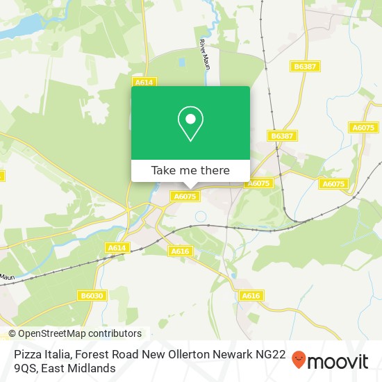 Pizza Italia, Forest Road New Ollerton Newark NG22 9QS map