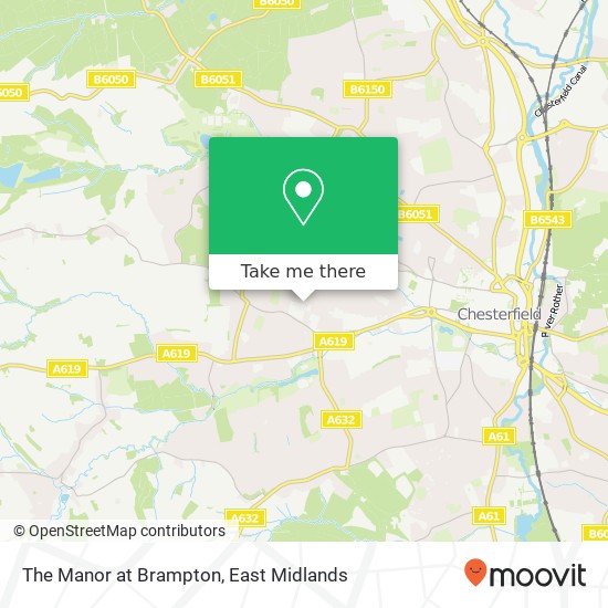 The Manor at Brampton, Ash Tree Close Chesterfield Chesterfield S40 3QR map