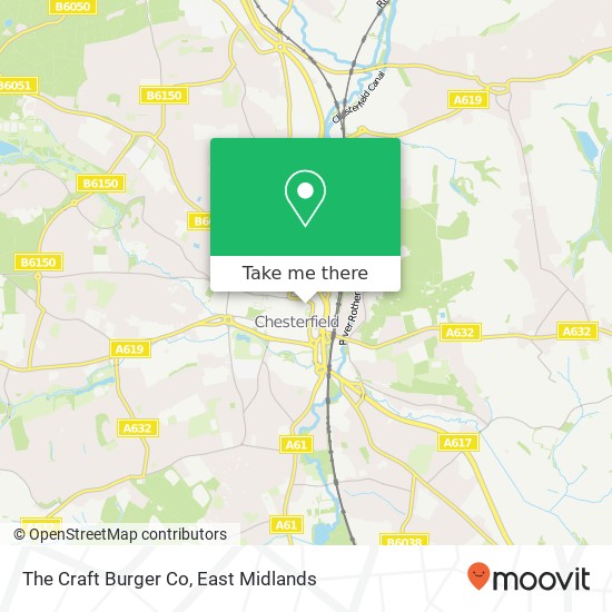 The Craft Burger Co, Church Walk Chesterfield Chesterfield S40 1XL map