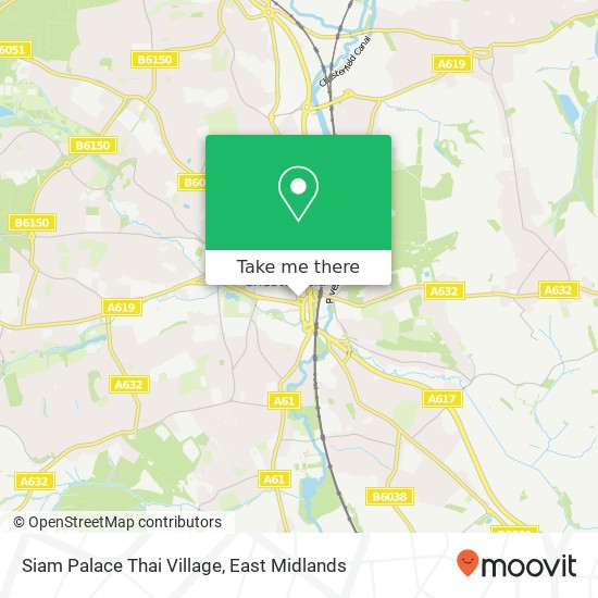 Siam Palace Thai Village, Lordsmill Street Chesterfield Chesterfield S41 7 map