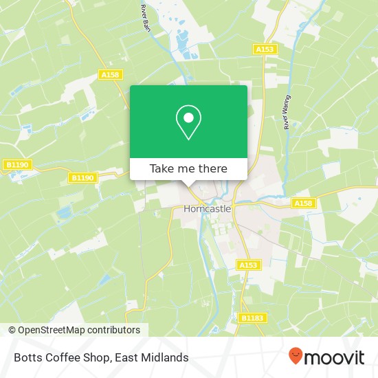 Botts Coffee Shop, Lincoln Road Horncastle Horncastle LN9 5AW map