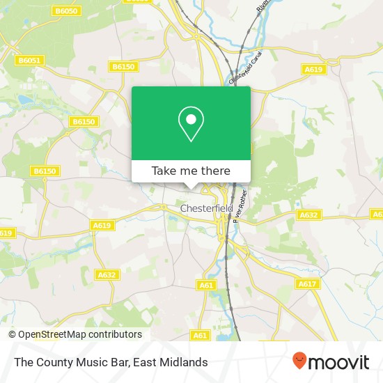 The County Music Bar, 83 Saltergate Chesterfield Chesterfield S40 1 map