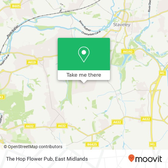 The Hop Flower Pub map