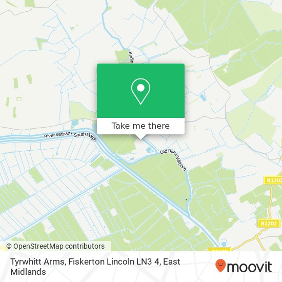 Tyrwhitt Arms, Fiskerton Lincoln LN3 4 map