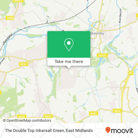 The Double Top Inkersall Green map