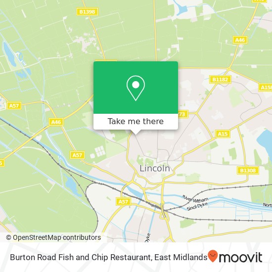 Burton Road Fish and Chip Restaurant, 169 Burton Road Lincoln Lincoln LN1 3 map