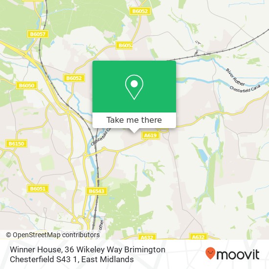 Winner House, 36 Wikeley Way Brimington Chesterfield S43 1 map