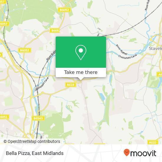 Bella Pizza, High Street Brimington Chesterfield S43 1DE map