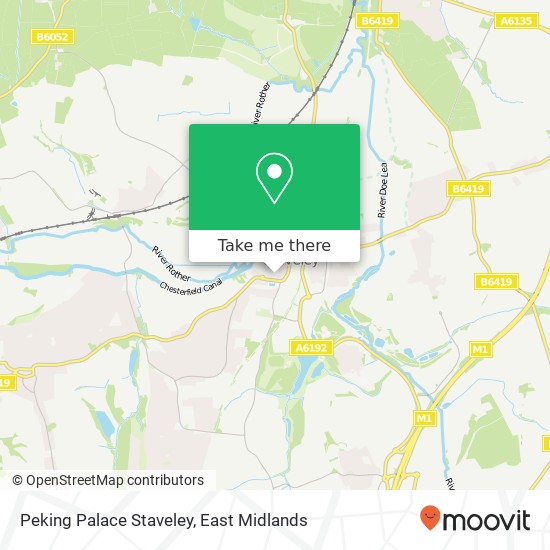 Peking Palace Staveley, 12 High Street Staveley Chesterfield S43 3UX map