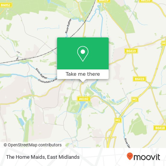 The Home Maids, Staveley Chesterfield S43 3 map