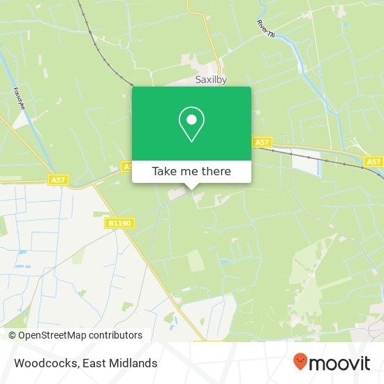 Woodcocks, Manor Lane Broadholme Lincoln LN1 2 map