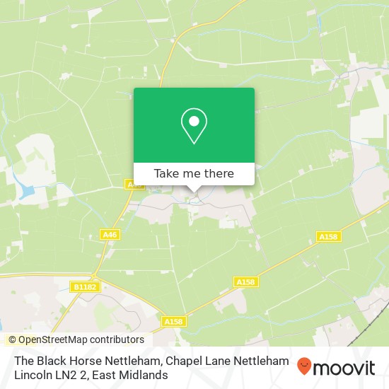The Black Horse Nettleham, Chapel Lane Nettleham Lincoln LN2 2 map