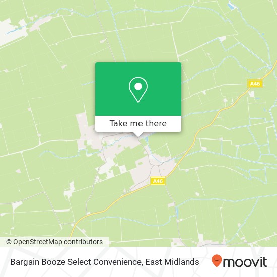 Bargain Booze Select Convenience, Ryland Bridge Welton Lincoln LN2 3 map