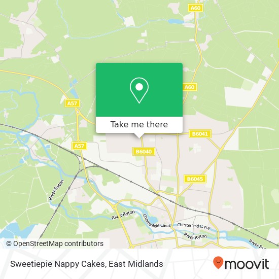 Sweetiepie Nappy Cakes, 5 Gateford Rise Worksop Worksop S81 7 map